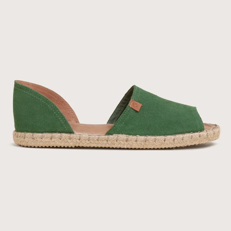 Isla - Green Suede