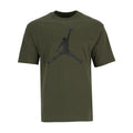 Men's olive green Jordan logo crew T-shirt, short sleeves