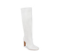 Knee High Embossed Chunky Heeled Boots Tequila-1