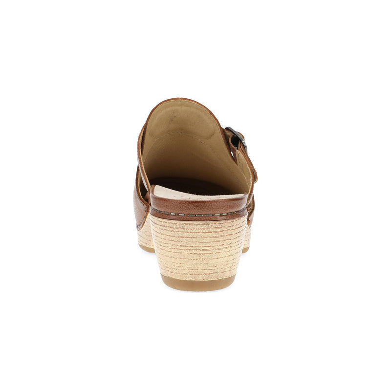 Heel image of Leandra Clog Brown Leather