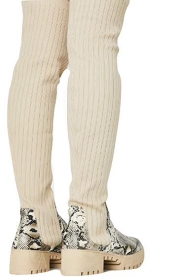 Lemonade Colorado Women's Stretch Knit Thigh High Over The Knee Pull On Sock Bootie
