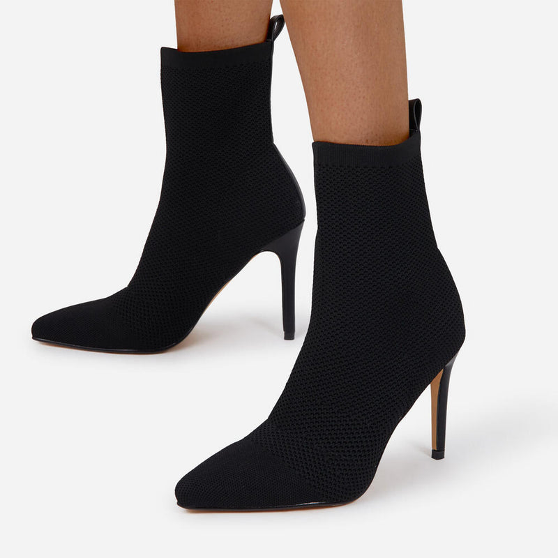 Lemonade GIULIANA Pointed Toe Ankle Sock Bootie