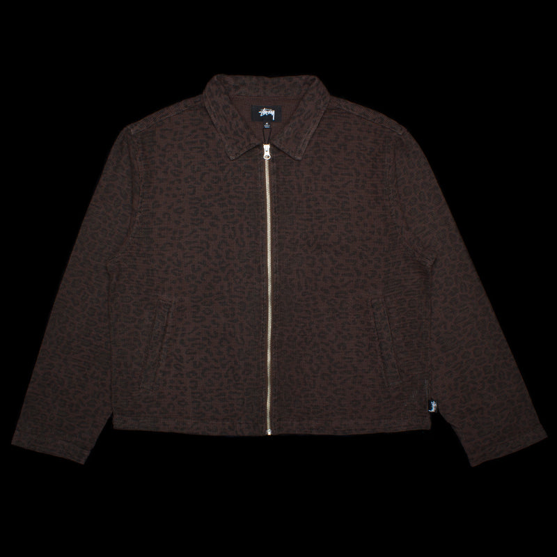 Stussy Leopard Mesh Zip Jacket