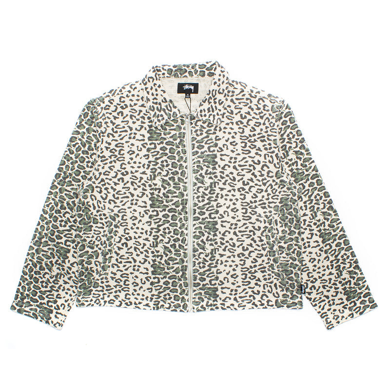 Stussy Leopard Mesh Zip Jacket