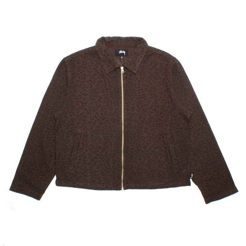 Stussy Leopard Mesh Zip Jacket