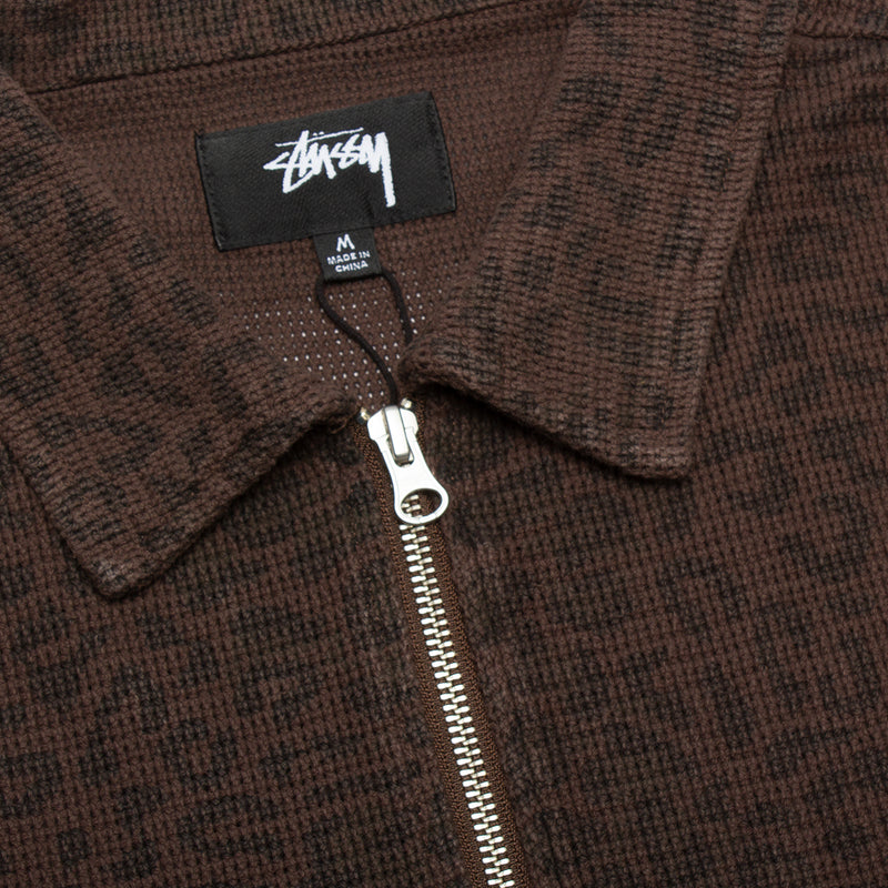 Stussy Leopard Mesh Zip Jacket