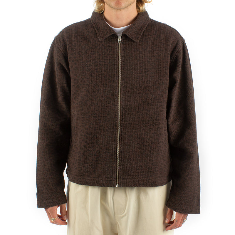 Stussy Leopard Mesh Zip Jacket