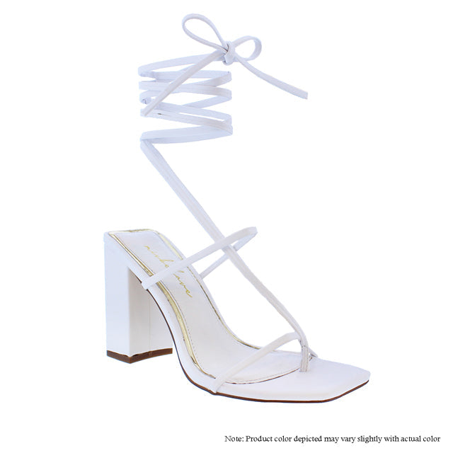 Liliana Beluga-3 Square Open Toe Heel