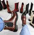 Liliana Dreamer-1 Mid Calf Elastic Chelsea Boots w/Elastic