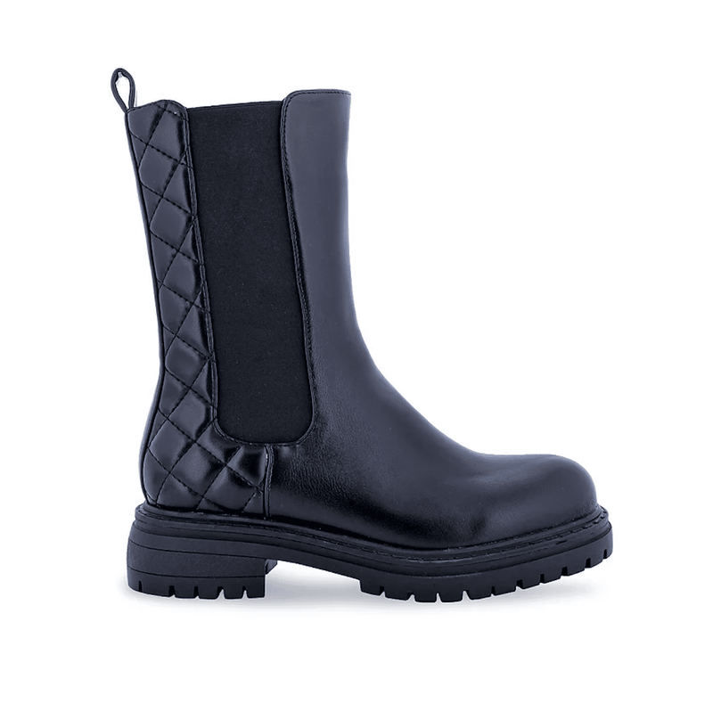 Liliana Dreamer-1 Mid Calf Elastic Chelsea Boots w/Elastic