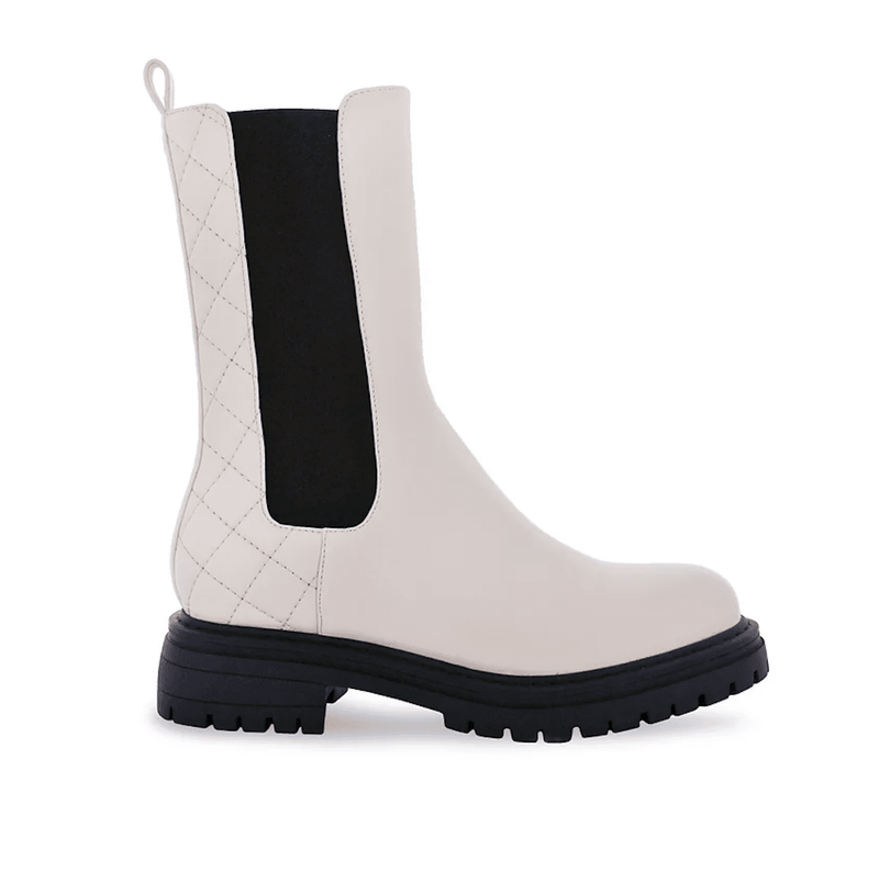 Liliana Dreamer-1 Mid Calf Elastic Chelsea Boots w/Elastic