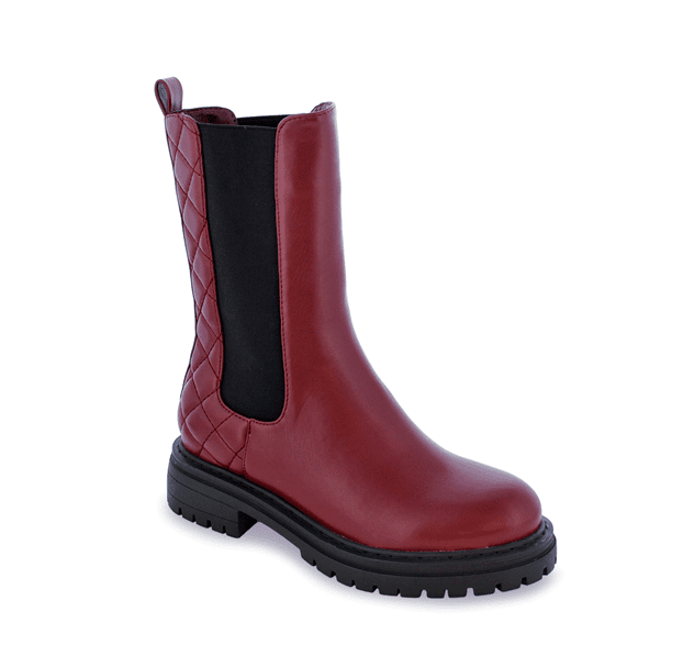 Liliana Dreamer-1 Mid Calf Elastic Chelsea Boots w/Elastic