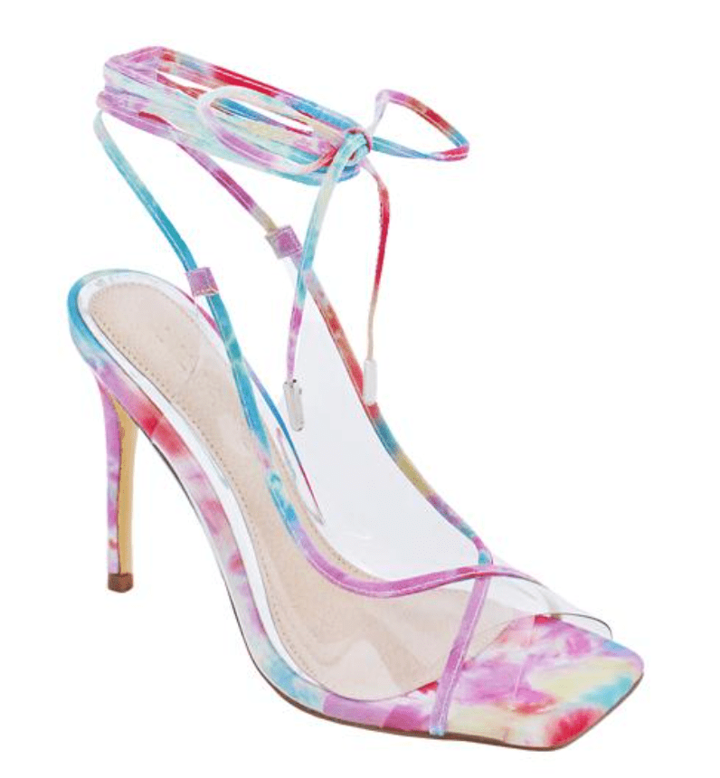 Liliana Hugo-21 Clear Lace-Up High Heels