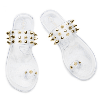 Liliana Jelli-89 Toe Ring Sandals Clear