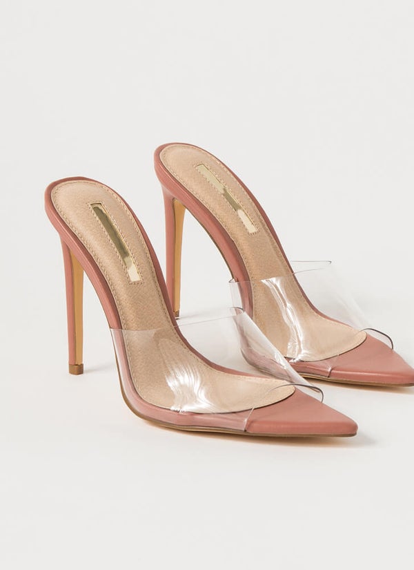 Liliana Laurent-3-Pu Pointy Toe Clear High Heels