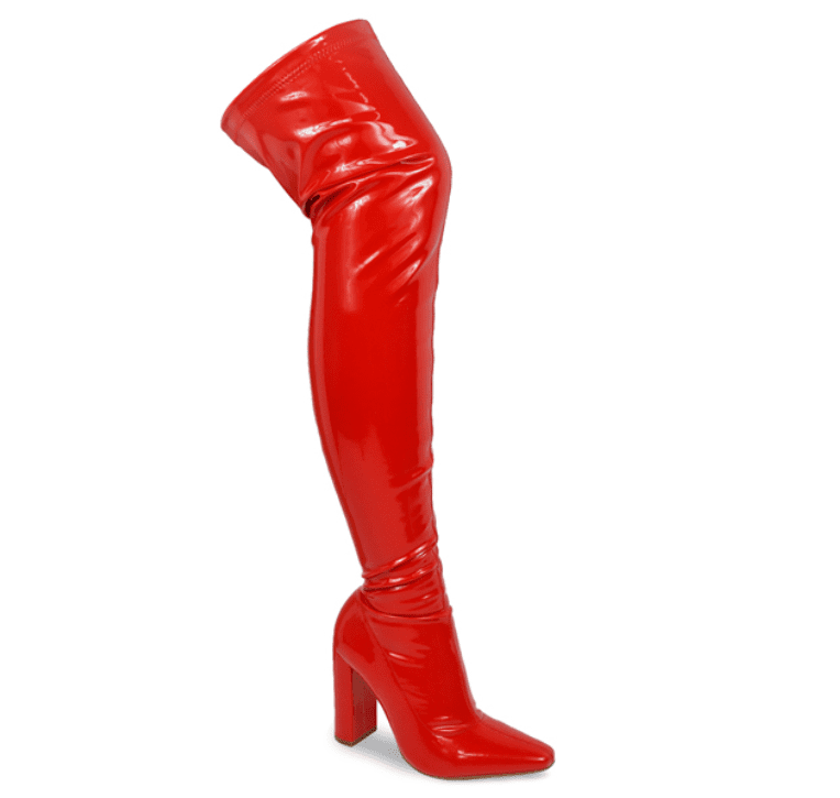 Liliana Pat-01 Thigh High Stretchy Boots