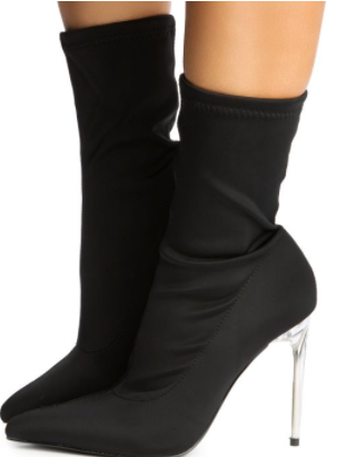 Liliana Resha-2 Clear Heel Bootie