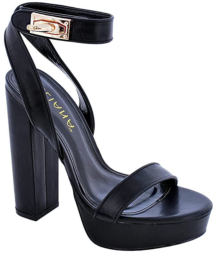 Liliana Yuko-77 Chunky Platform Heels
