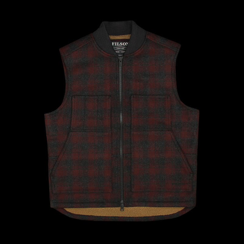 Lined Mackinaw Wool Work Vest