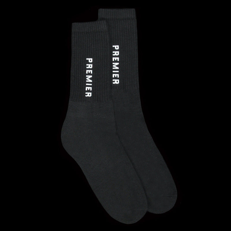 Logo Crew Sock Black / White