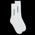 Premier Logo Crew Sock White / Black