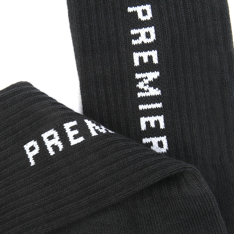 Logo Crew Sock Black / White