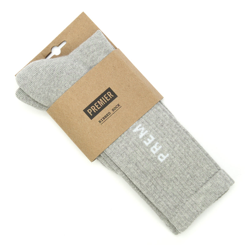 Premier Logo Crew Sock Grey