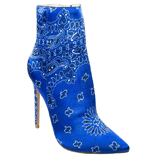 Mata Shoes Madness-1 Pointed Toe Stiletto High Heel Ankle Boots Booties
