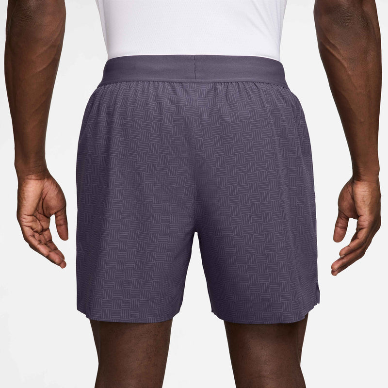 Men's Court Advantage Dri-FIT 15cm Shorts in Dark Raisin/White