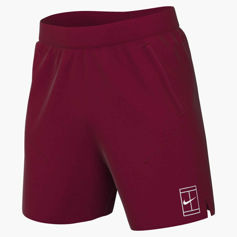 Men's Court Advantage Dri-FIT 6" Tennis Shorts in Team Red/White