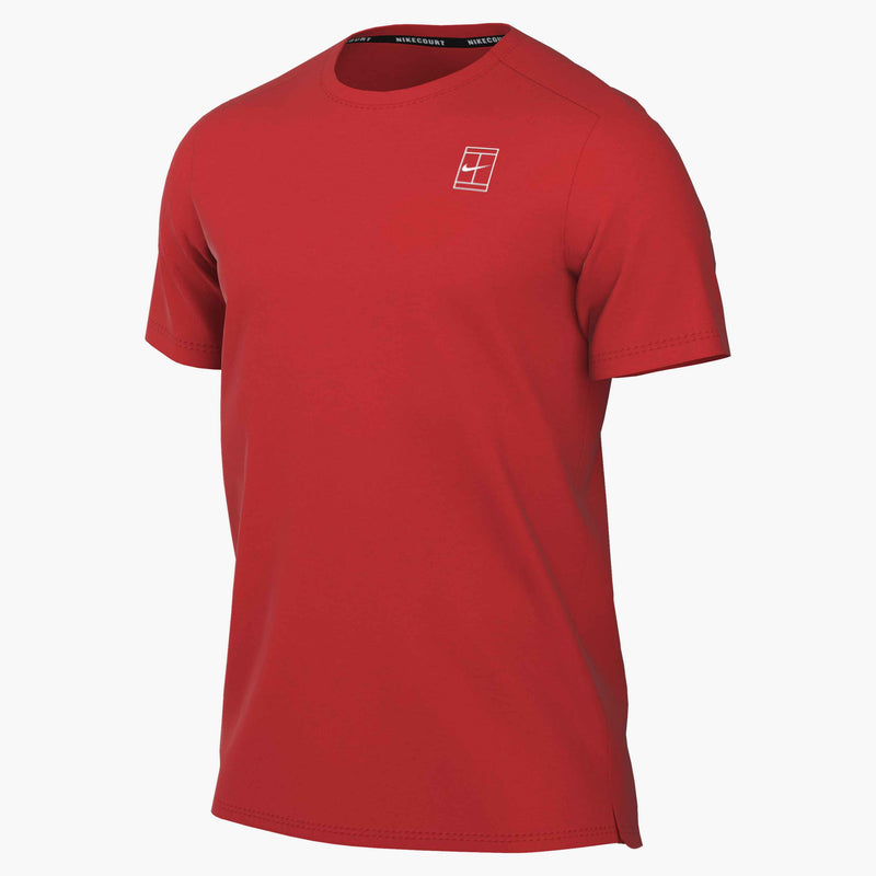 Men's Court Advantage Dri-FIT Tennis Top in Chile Red/White