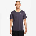 Men's Court Advantage Dri-FIT Tennis Top in Dark Raisin/Volt Tint/White