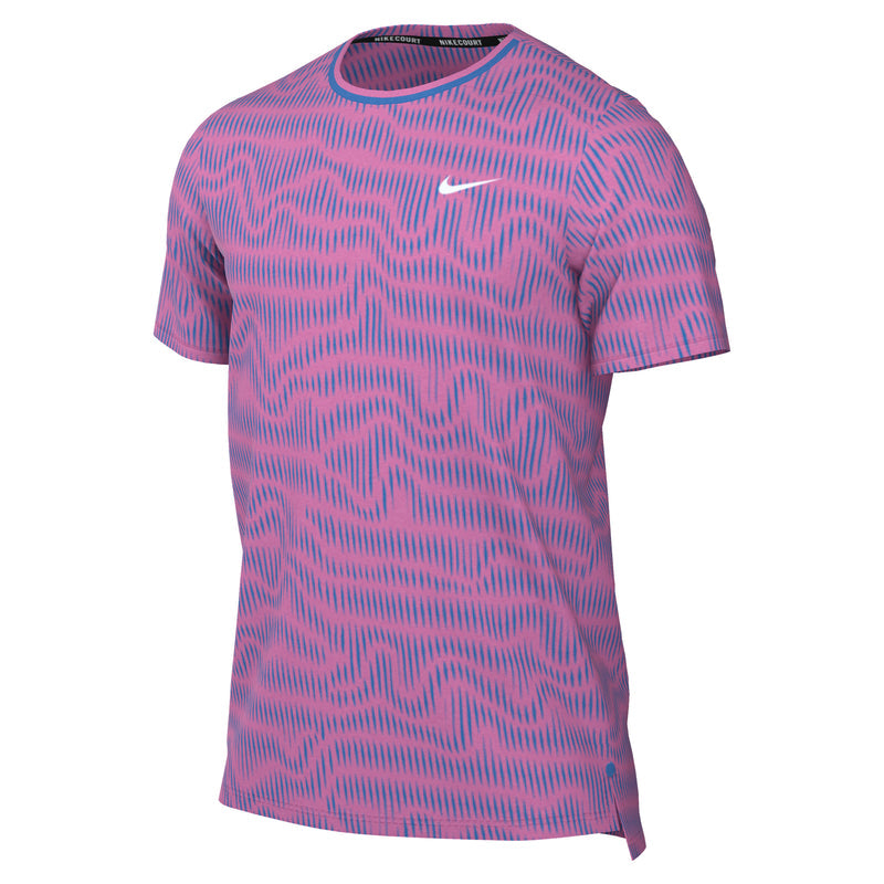 Men's Court Dri-Fit Advantage Top in Playful Pink/Lt Photo Blue/White
