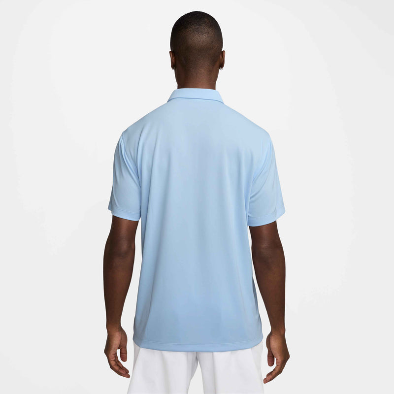 Men's Court Dri-FIT Tennis Polo in Celestine Blue/Black