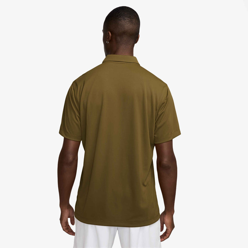 Men's Court Dri-FIT Tennis Polo in Olive Flak/White