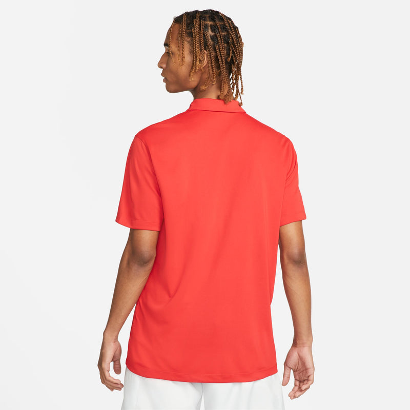 Men's Court Dri-FIT Tennis Polo in University Red/White