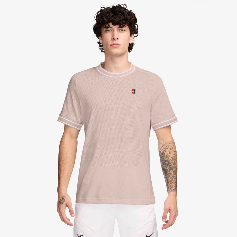 Men's Court Heritage Men's Short-Sleeve Tennis Top in Silt Red