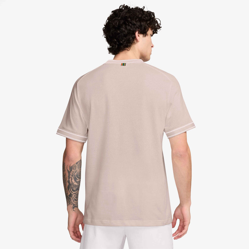 Men's Court Heritage Men's Short-Sleeve Tennis Top in Silt Red