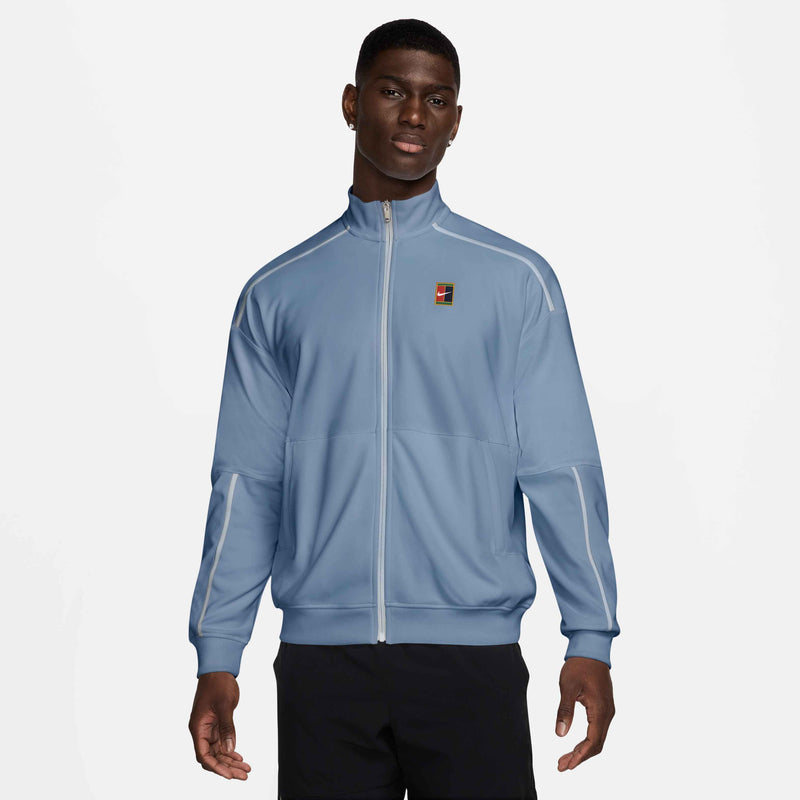Men's Court Heritage Short-Sleeve Tennis Top in Work Blue