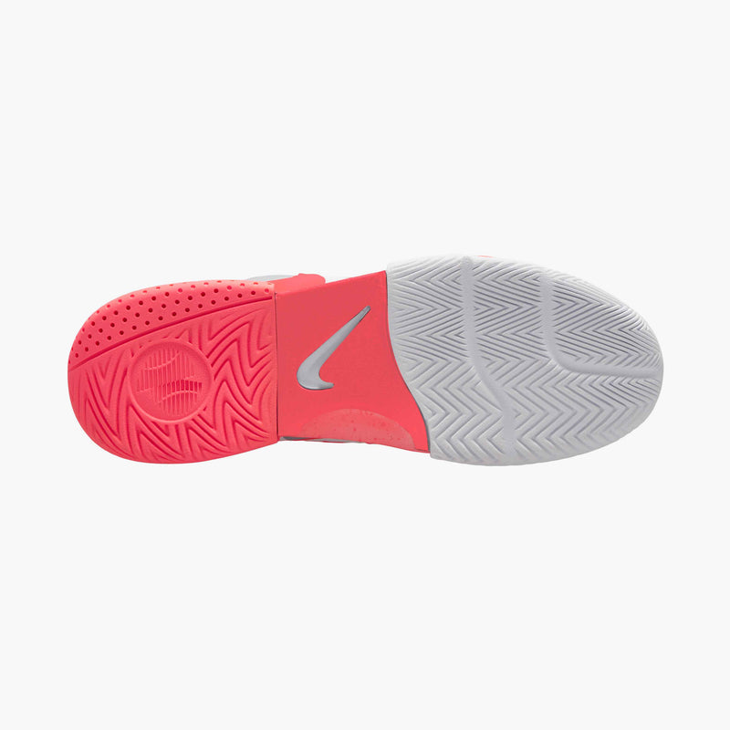 Men's Court Lite 4 Tennis Shoes in White/Hot Lava-Wolf Grey