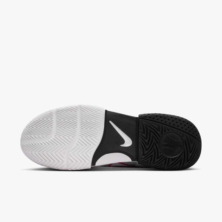 Men's Court Lite 4 Tennis Shoes in White/Lt Crimson-Pure Platinum