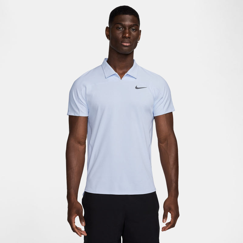 Men's Court Slam Dri-FIT ADV Tennis Polo in Football Grey/Medium Ash