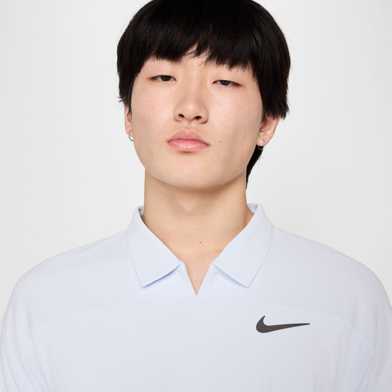 Men's Court Slam Dri-FIT ADV Tennis Polo in Football Grey/Medium Ash