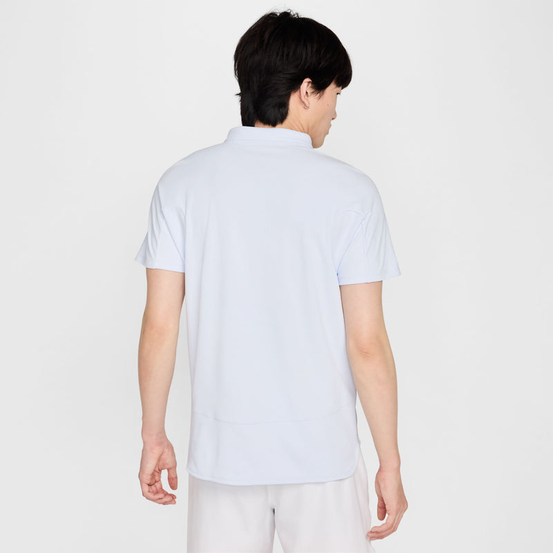 Men's Court Slam Dri-FIT ADV Tennis Polo in Football Grey/Medium Ash