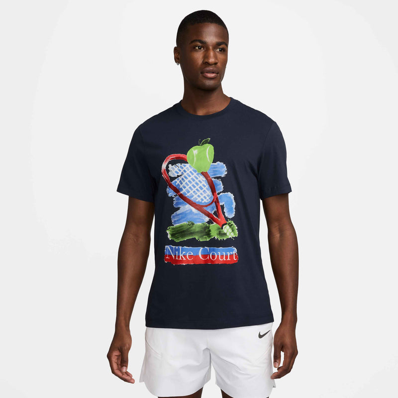 Men's Court US Open Tee in Obsidian
