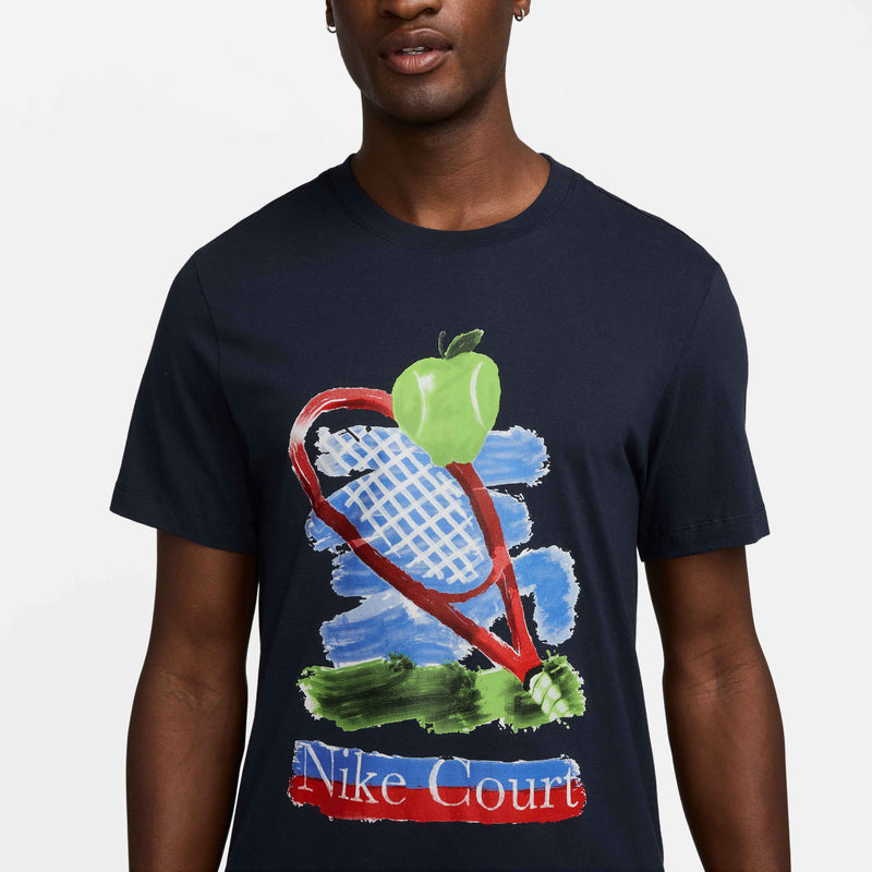 Men's Court US Open Tee in Obsidian