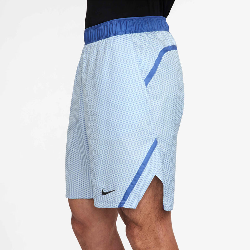 Men's Court Victory Dri-FIT 7" Tennis Shorts in Celestine Blue/Black