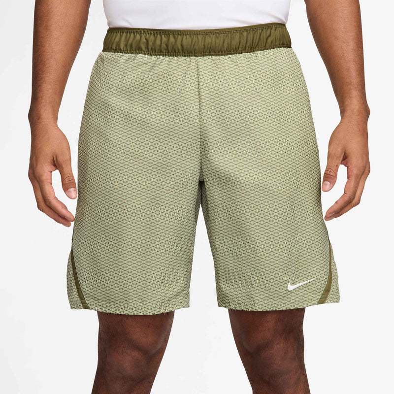 Men's Court Victory Dri-FIT 7" Tennis Shorts in Olive Aura/White