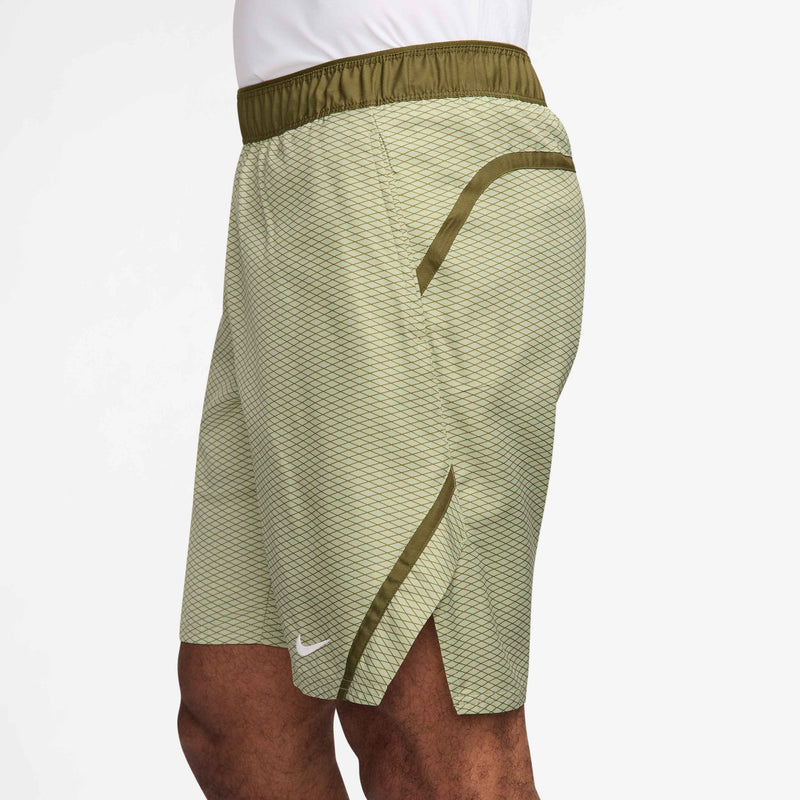 Men's Court Victory Dri-FIT 7" Tennis Shorts in Olive Aura/White