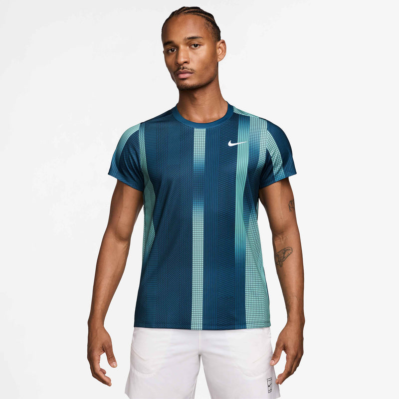 Men's Court Victory Dri-FIT Tennis Top in Blue Force/White